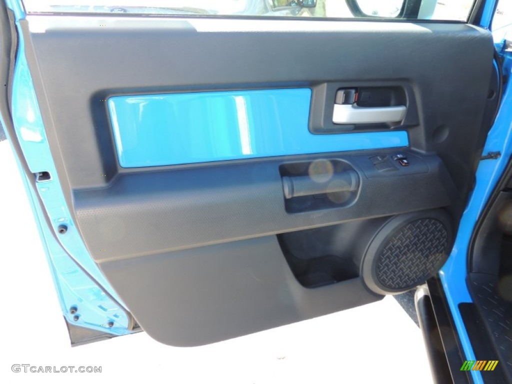 2007 Toyota FJ Cruiser 4WD Dark Charcoal Door Panel Photo #77550749