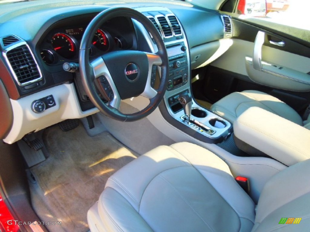 Light Titanium Interior 2010 GMC Acadia SLT Photo #77551106