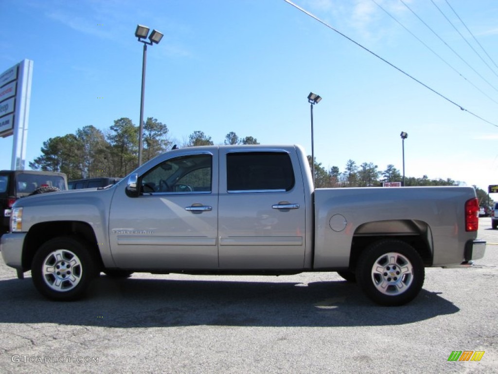 2009 Silverado 1500 LT Crew Cab - Silver Birch Metallic / Light Titanium photo #4