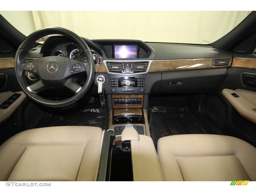 2010 Mercedes-Benz E 350 Sedan Almond Beige Dashboard Photo #77552891