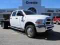 Bright White 2012 Dodge Ram 3500 HD ST Crew Cab 4x4 Dually Chassis