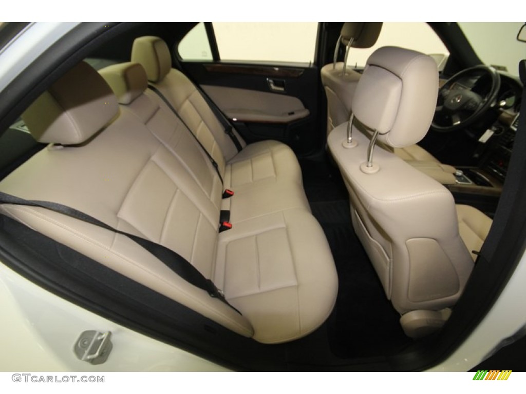 Almond Beige Interior 2010 Mercedes-Benz E 350 Sedan Photo #77553164