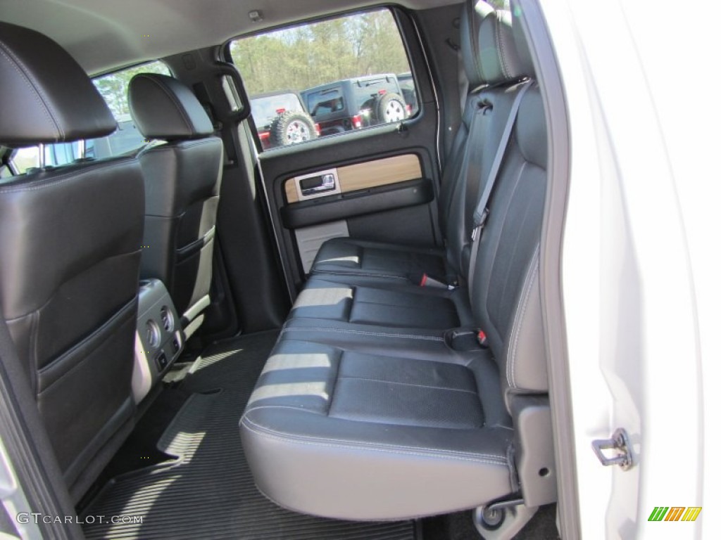 2011 F150 Lariat SuperCrew - Ingot Silver Metallic / Black photo #11