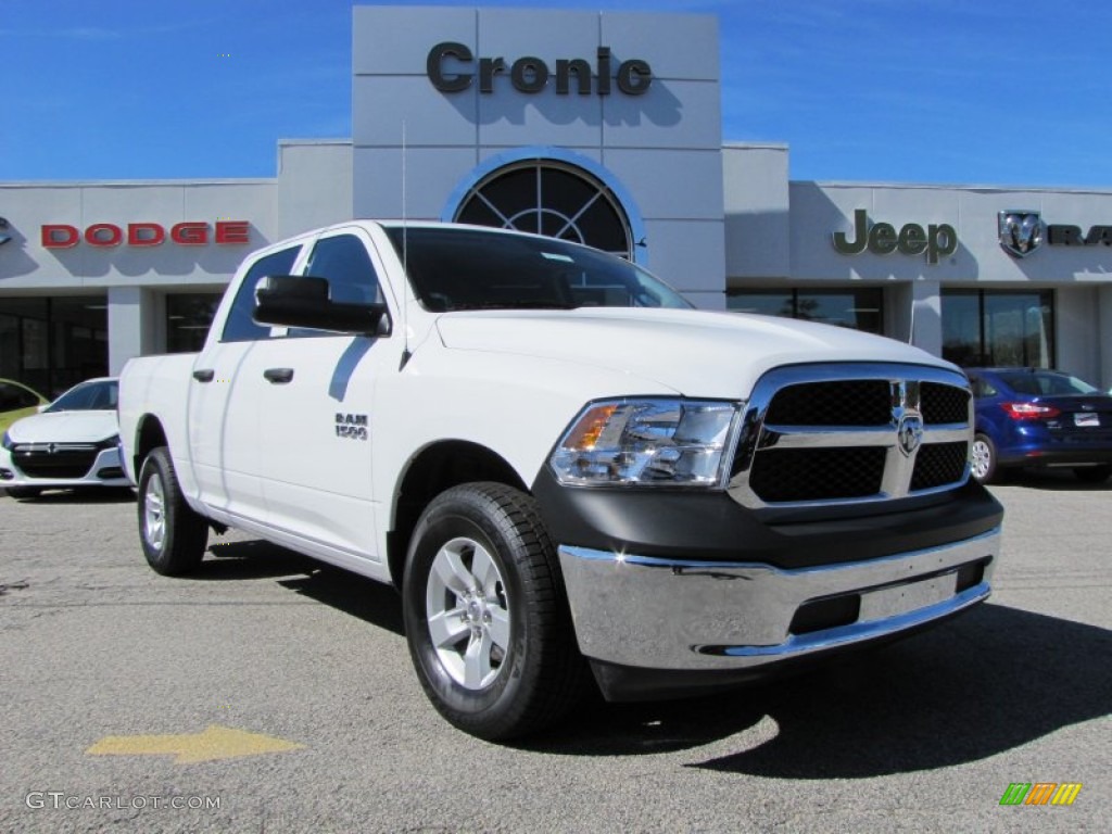 2013 1500 Tradesman Quad Cab 4x4 - Bright White / Black/Diesel Gray photo #1