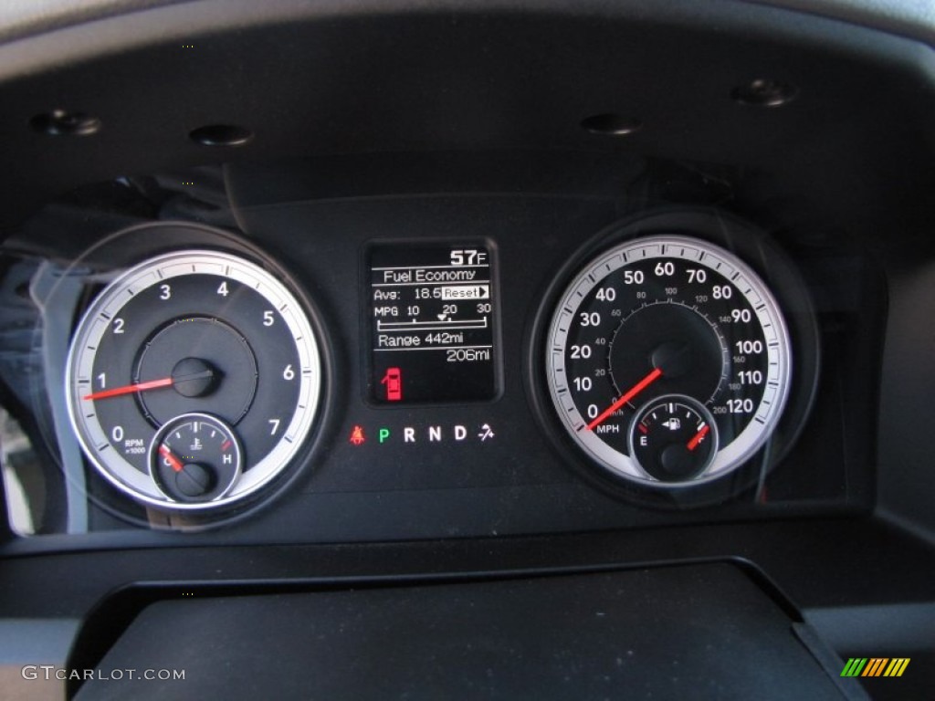 2013 Ram 1500 Tradesman Quad Cab 4x4 Gauges Photo #77554091
