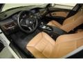 2010 BMW 5 Series Natural Brown Interior Prime Interior Photo