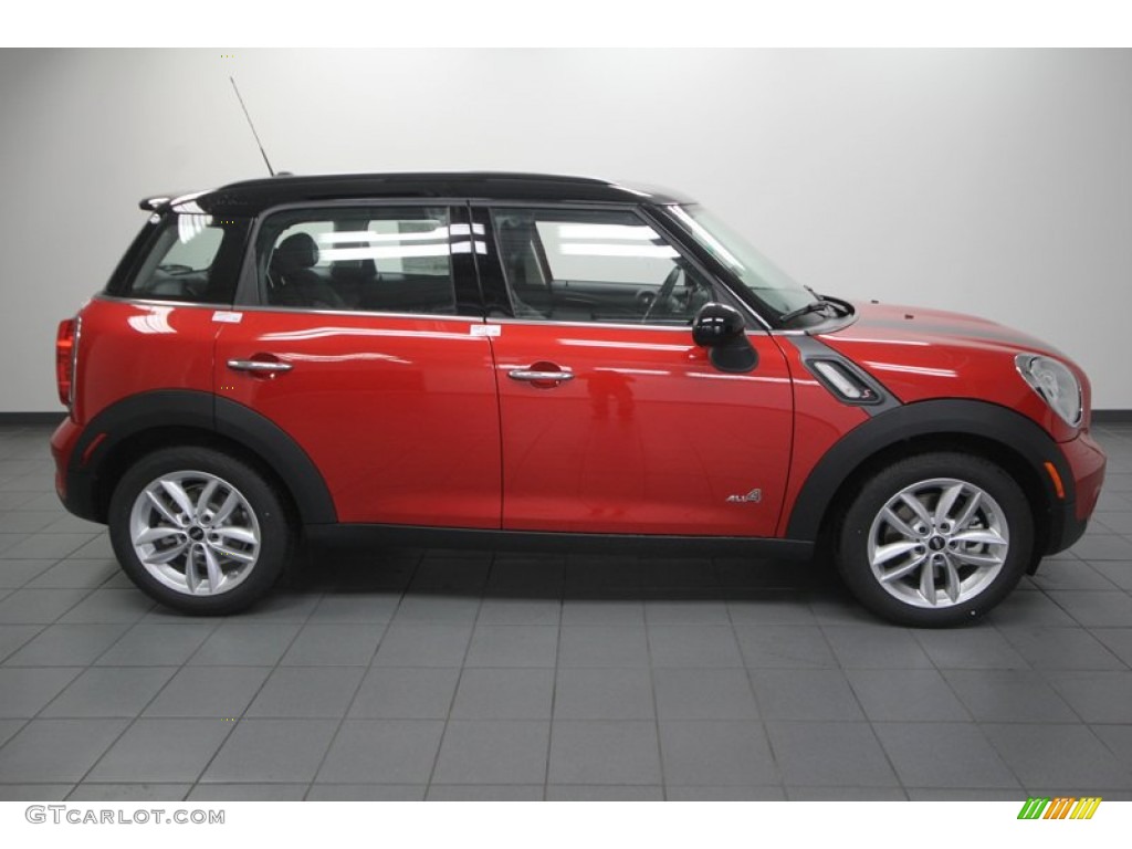 Blazing Red 2013 Mini Cooper S Countryman ALL4 AWD Exterior Photo #77554940