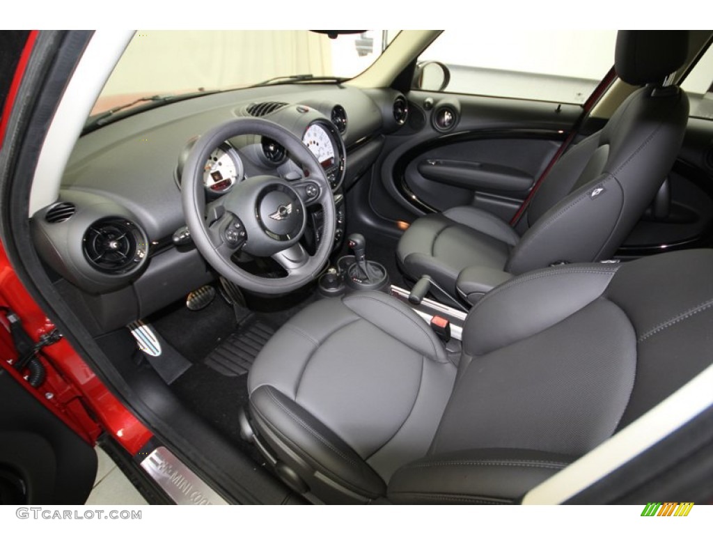 Carbon Black Interior 2013 Mini Cooper S Countryman ALL4 AWD Photo #77554967