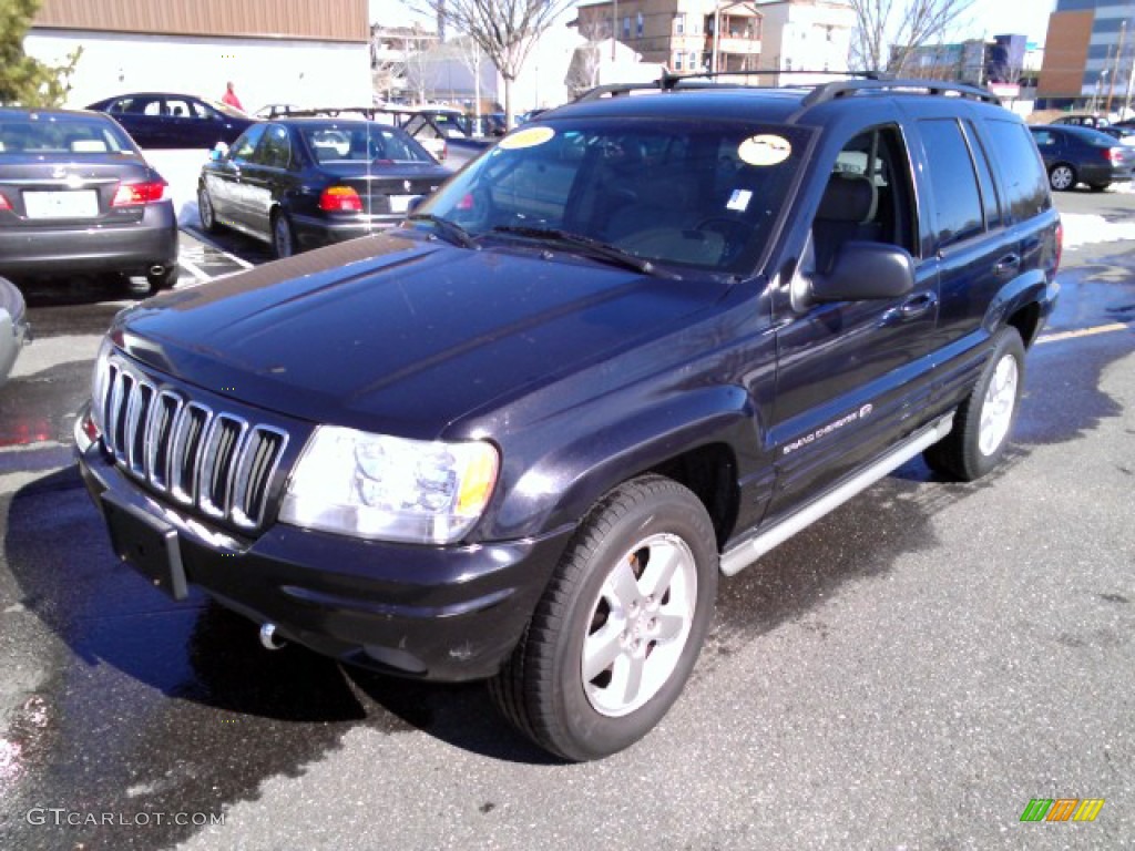 2003 Grand Cherokee Overland 4x4 - Brilliant Black / Dark Slate Gray/Light Slate Gray photo #1