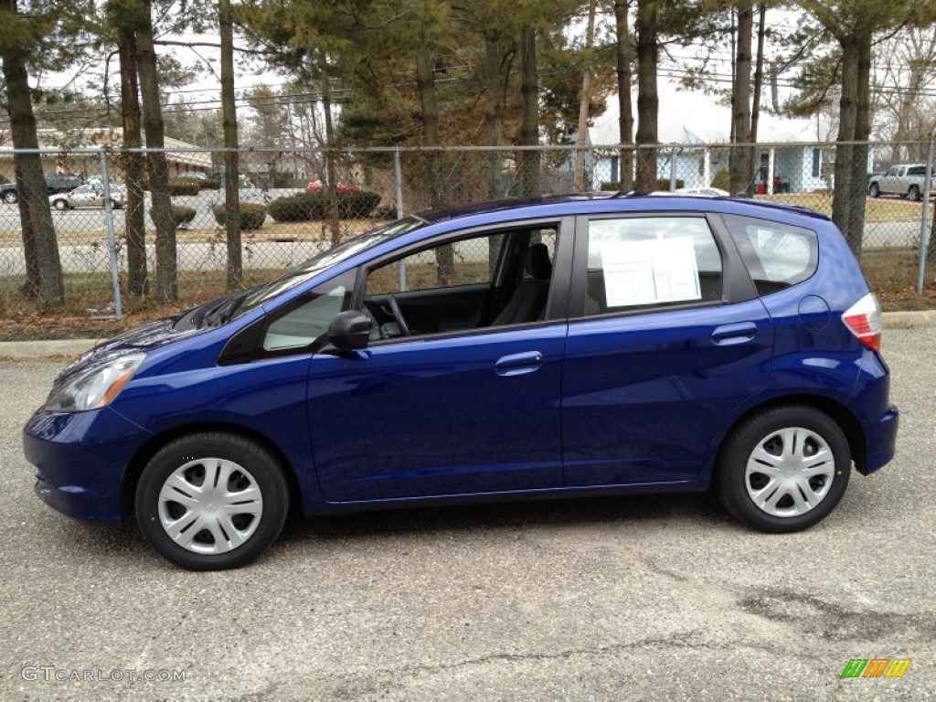 Vortex Blue Pearl 2011 Honda Fit Standard Fit Model Exterior Photo #77556262
