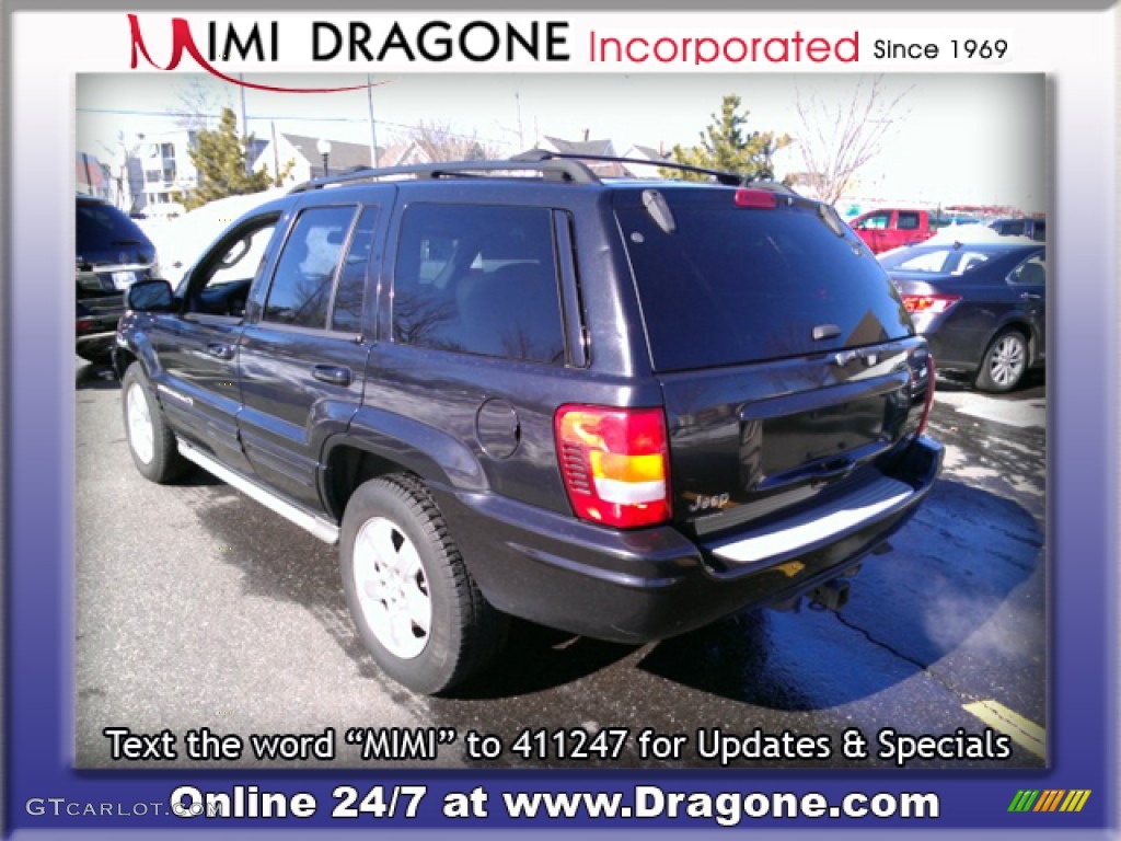 2003 Grand Cherokee Overland 4x4 - Brilliant Black / Dark Slate Gray/Light Slate Gray photo #5