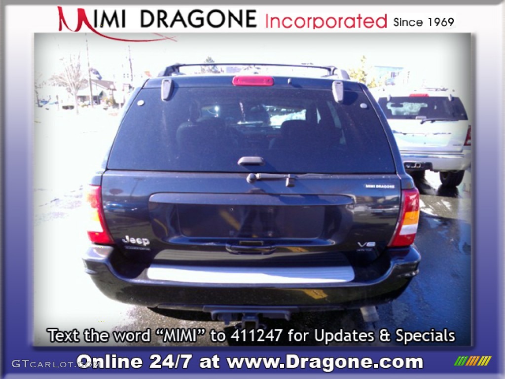 2003 Grand Cherokee Overland 4x4 - Brilliant Black / Dark Slate Gray/Light Slate Gray photo #6