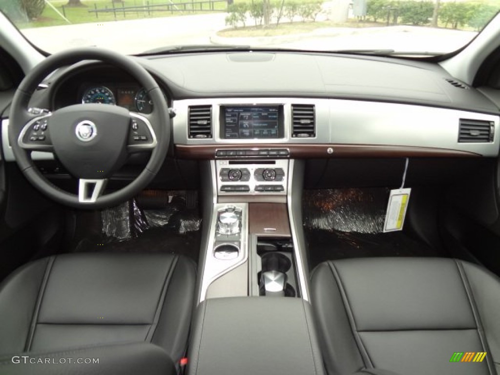 2013 Jaguar XF I4 T Warm Charcoal Dashboard Photo #77556392