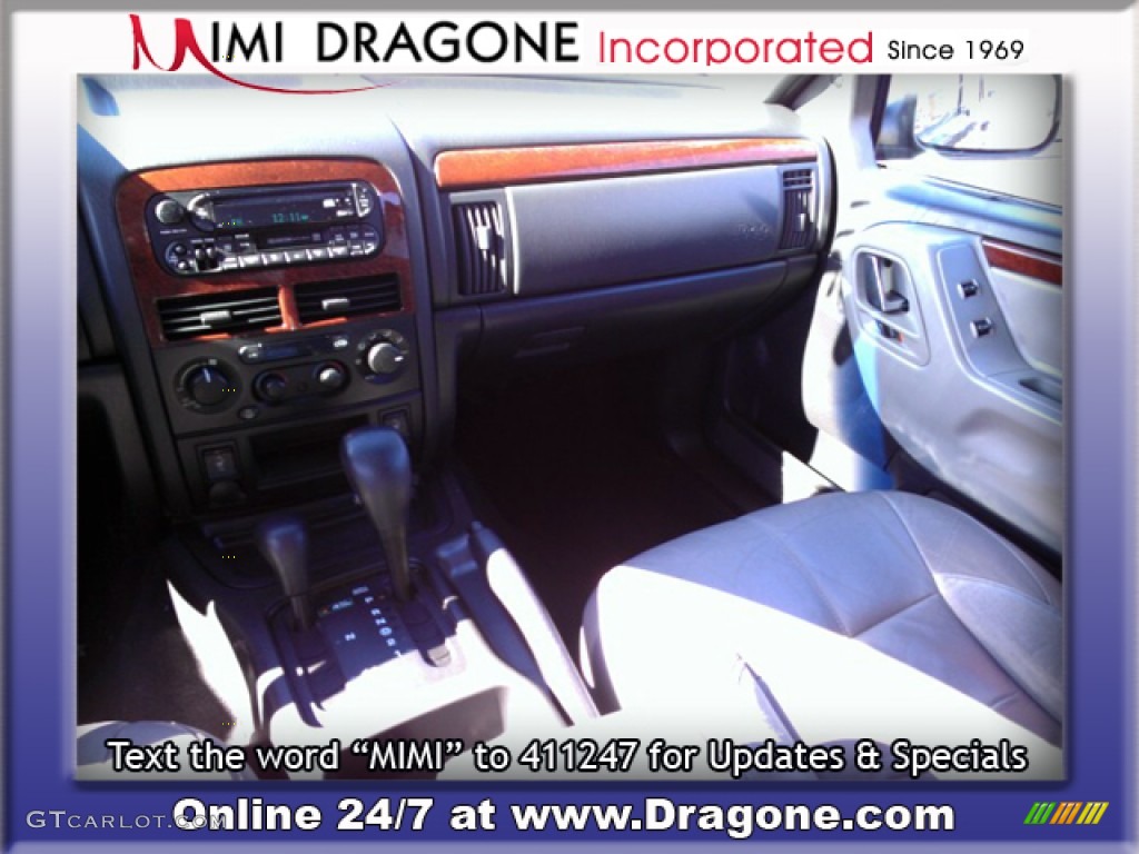 2003 Grand Cherokee Overland 4x4 - Brilliant Black / Dark Slate Gray/Light Slate Gray photo #13