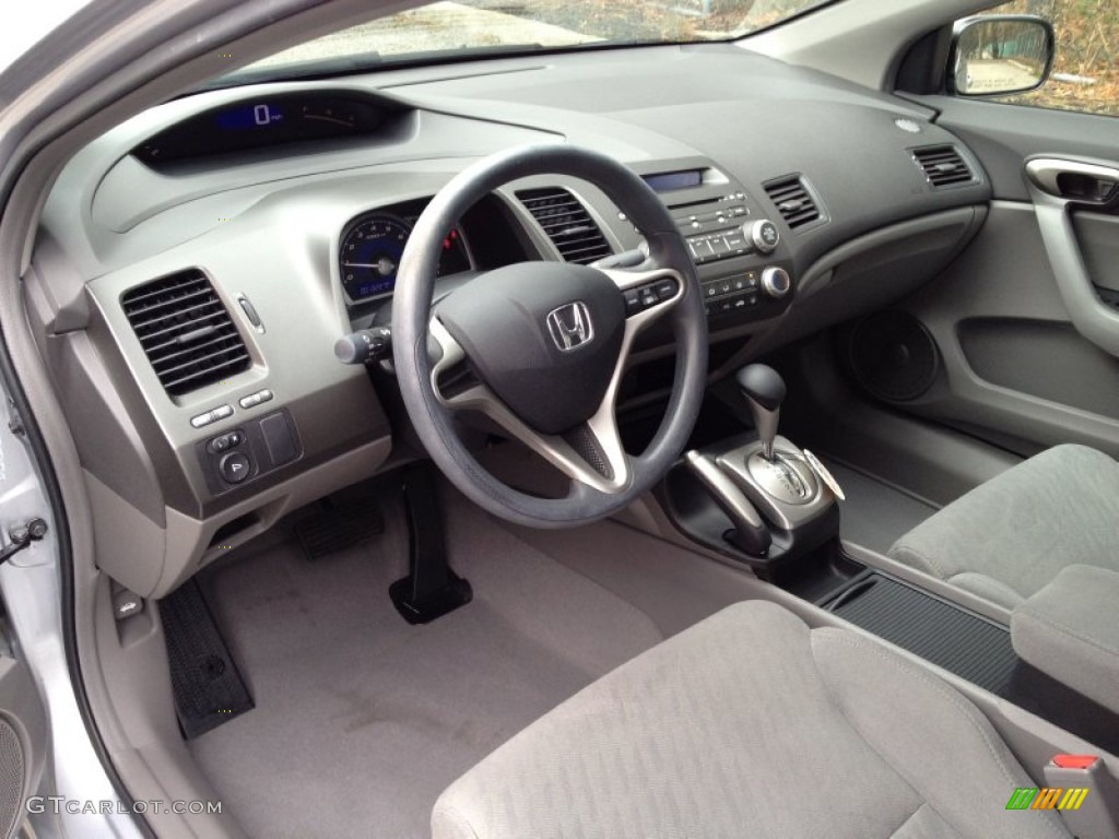 Gray Interior 2010 Honda Civic LX Coupe Photo #77556675