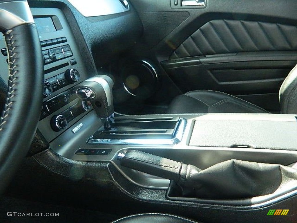 2012 Mustang V6 Premium Coupe - Grabber Blue / Charcoal Black photo #5
