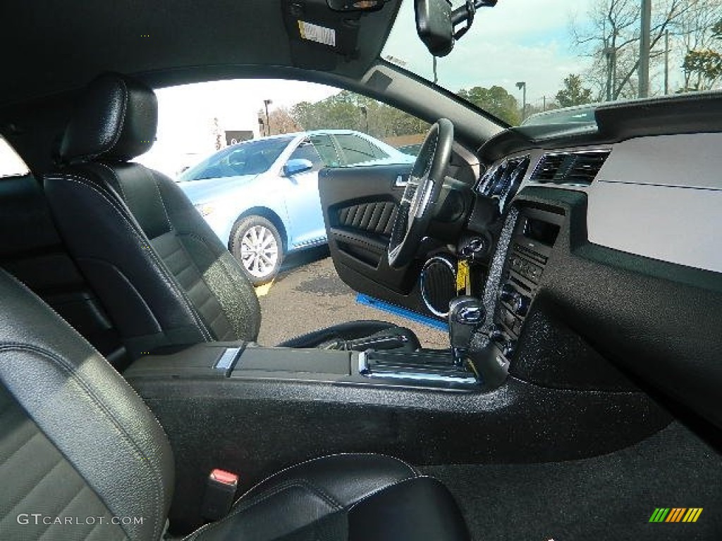 2012 Mustang V6 Premium Coupe - Grabber Blue / Charcoal Black photo #8