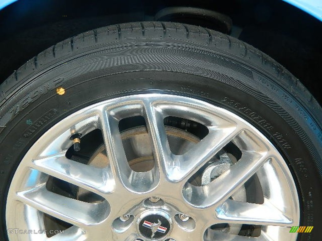 2012 Mustang V6 Premium Coupe - Grabber Blue / Charcoal Black photo #10