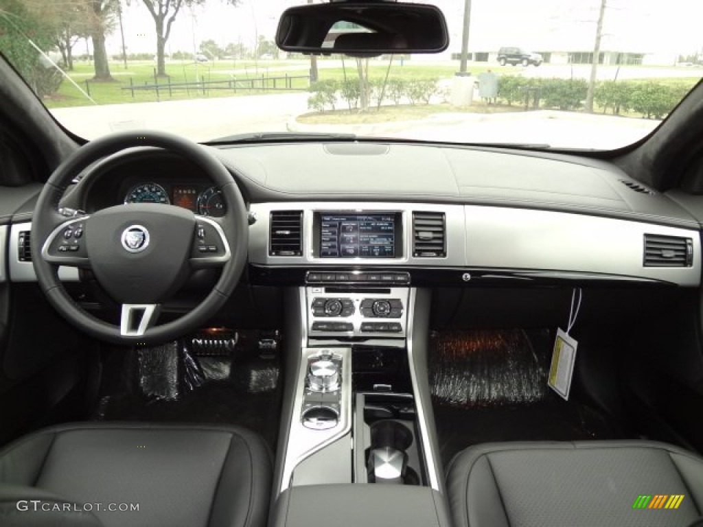 2013 Jaguar XF Supercharged Warm Charcoal Dashboard Photo #77557362
