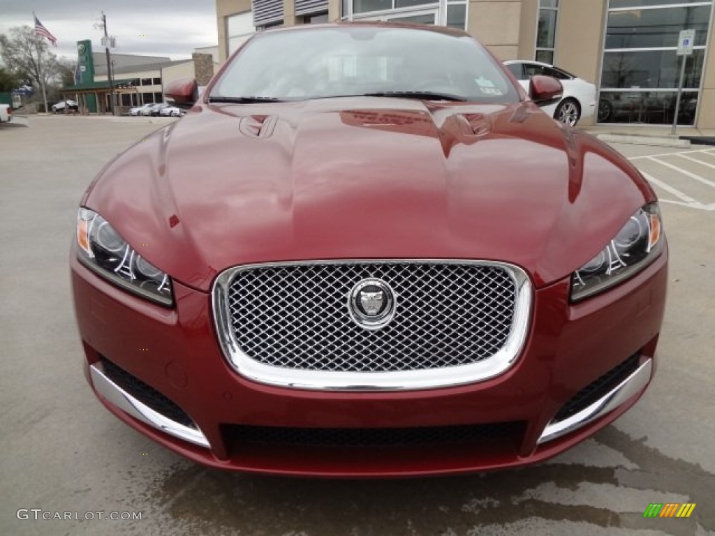 2013 XF Supercharged - Carnelian Red Metallic / Warm Charcoal photo #6