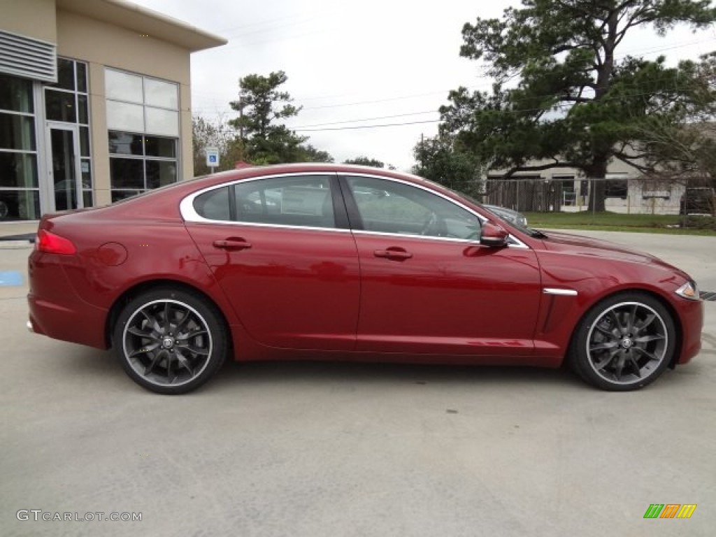 Carnelian Red Metallic 2013 Jaguar XF Supercharged Exterior Photo #77557484