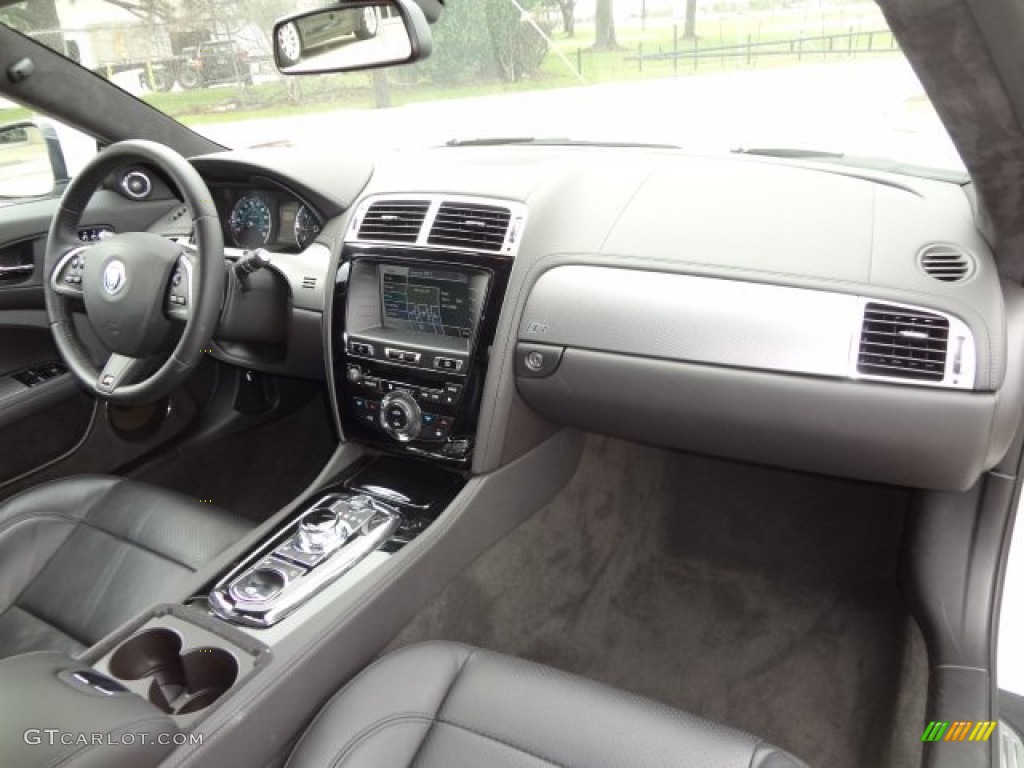 2013 Jaguar XK XKR Coupe Warm Charcoal Dashboard Photo #77557880