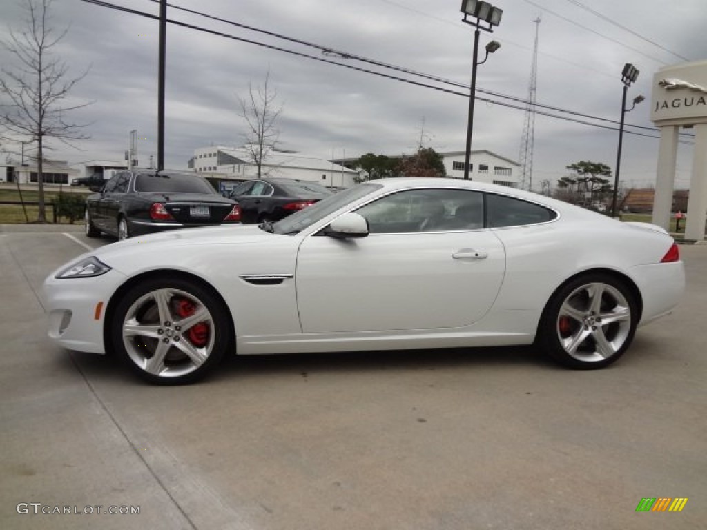 Polaris White 2013 Jaguar XK XKR Coupe Exterior Photo #77557950