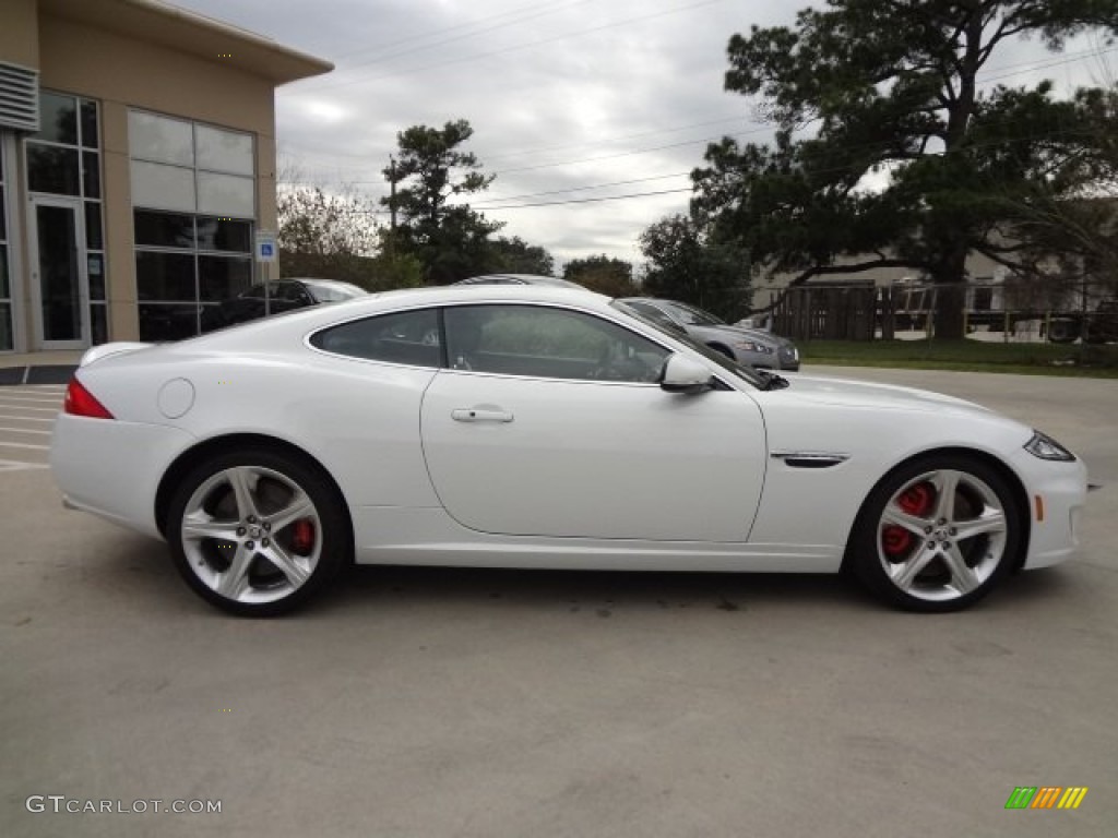 Polaris White 2013 Jaguar XK XKR Coupe Exterior Photo #77558040
