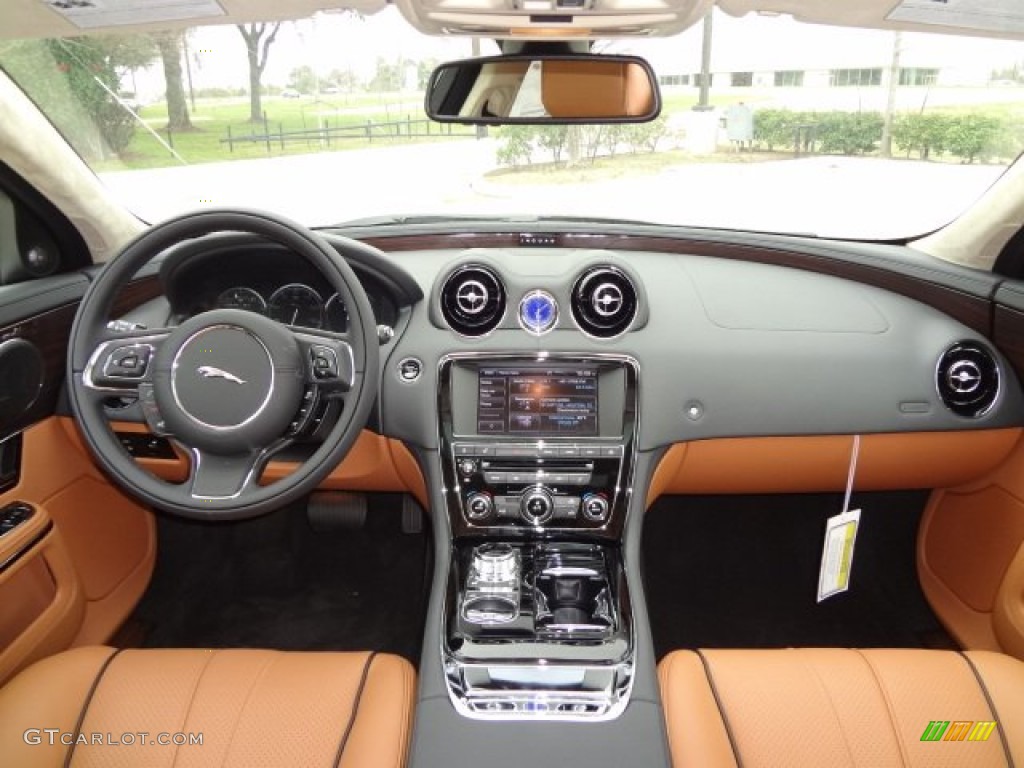 2013 Jaguar XJ XJL Portfolio London Tan/Jet Dashboard Photo #77558841