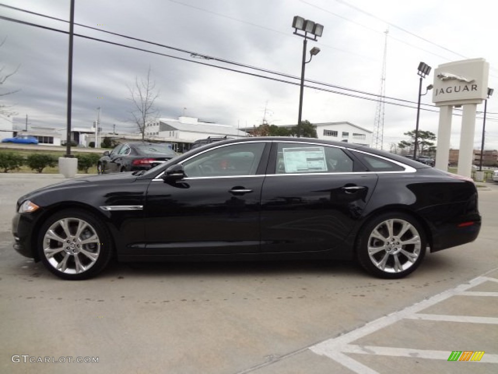 Ultimate Black Metallic 2013 Jaguar XJ XJL Portfolio Exterior Photo #77558944
