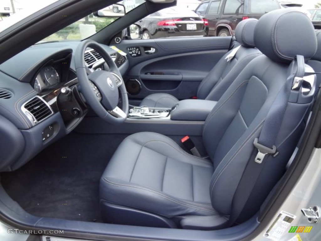 2013 XK XK Convertible - Rhodium Silver Metallic / Portfolio Navy/Poltrona Frau Leather Headlining photo #2