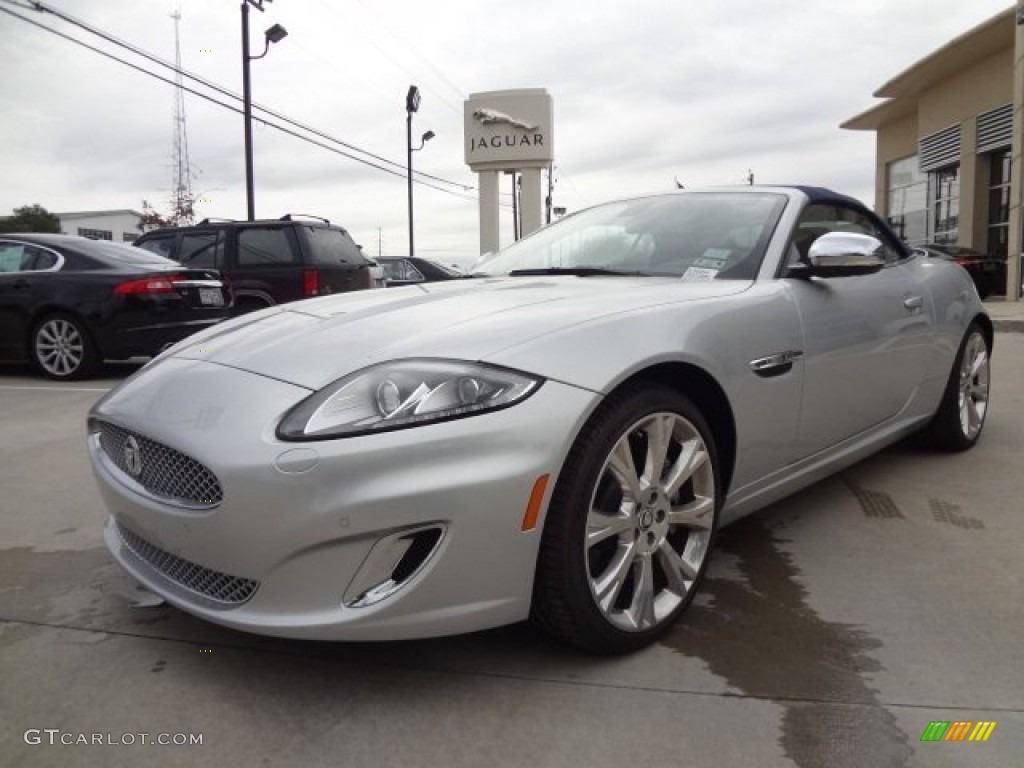 2013 XK XK Convertible - Rhodium Silver Metallic / Portfolio Navy/Poltrona Frau Leather Headlining photo #5