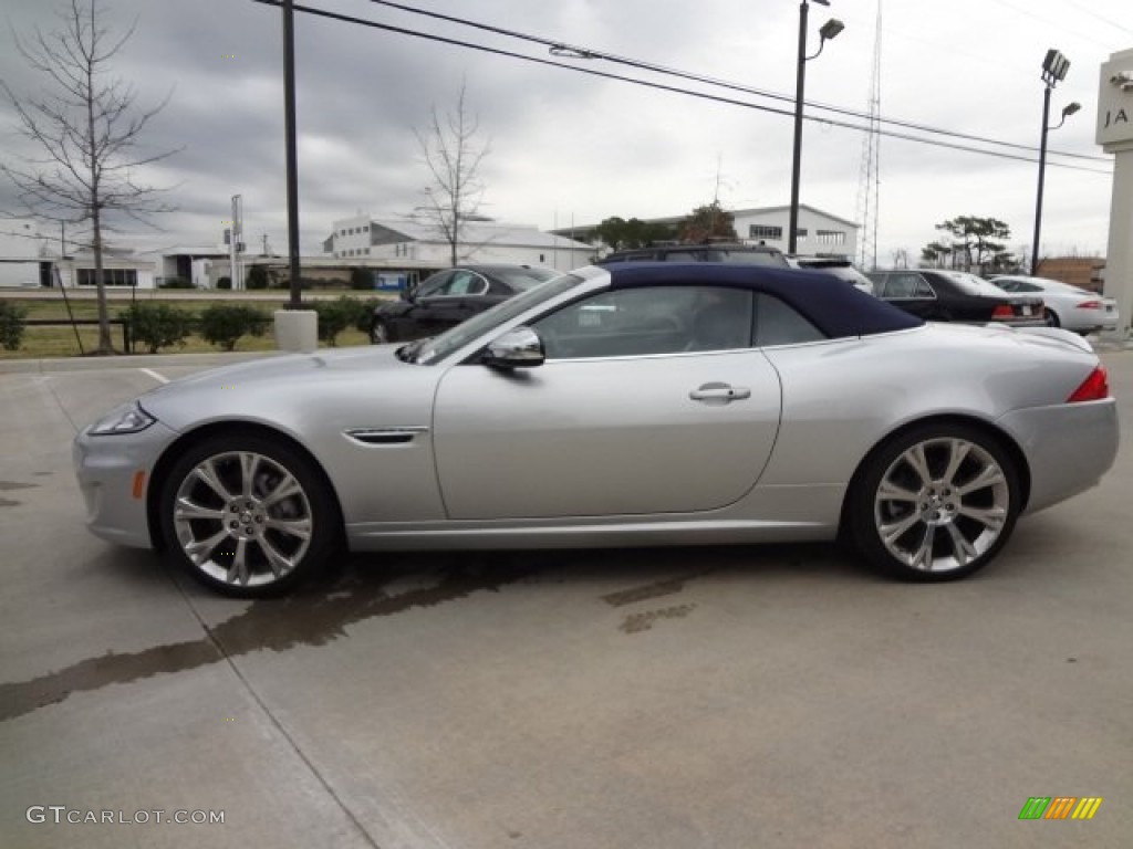 Rhodium Silver Metallic 2013 Jaguar XK XK Convertible Exterior Photo #77559483