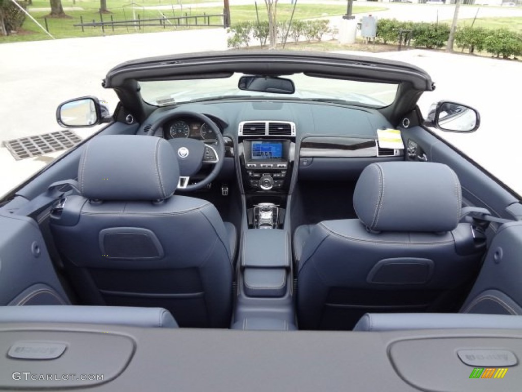 Portfolio Navy/Poltrona Frau Leather Headlining Interior 2013 Jaguar XK XK Convertible Photo #77559604