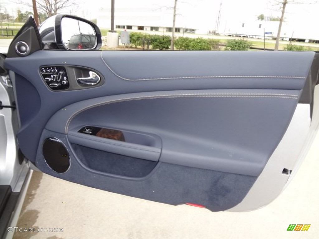 2013 Jaguar XK XK Convertible Portfolio Navy/Poltrona Frau Leather Headlining Door Panel Photo #77559675