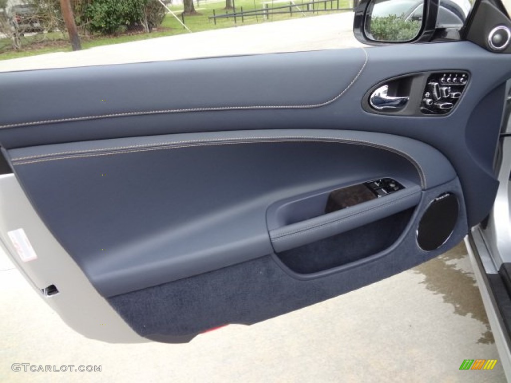 2013 Jaguar XK XK Convertible Portfolio Navy/Poltrona Frau Leather Headlining Door Panel Photo #77559696