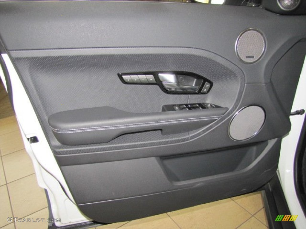 2013 Land Rover Range Rover Evoque Dynamic Ebony Door Panel Photo #77560149