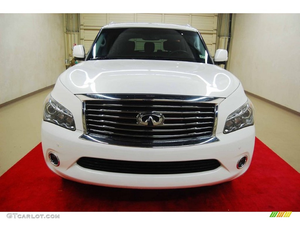 Moonlight White 2011 Infiniti QX 56 Exterior Photo #77560296