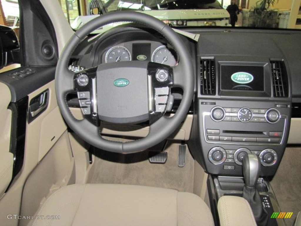 2013 Land Rover LR2 HSE LUX Almond Steering Wheel Photo #77560488