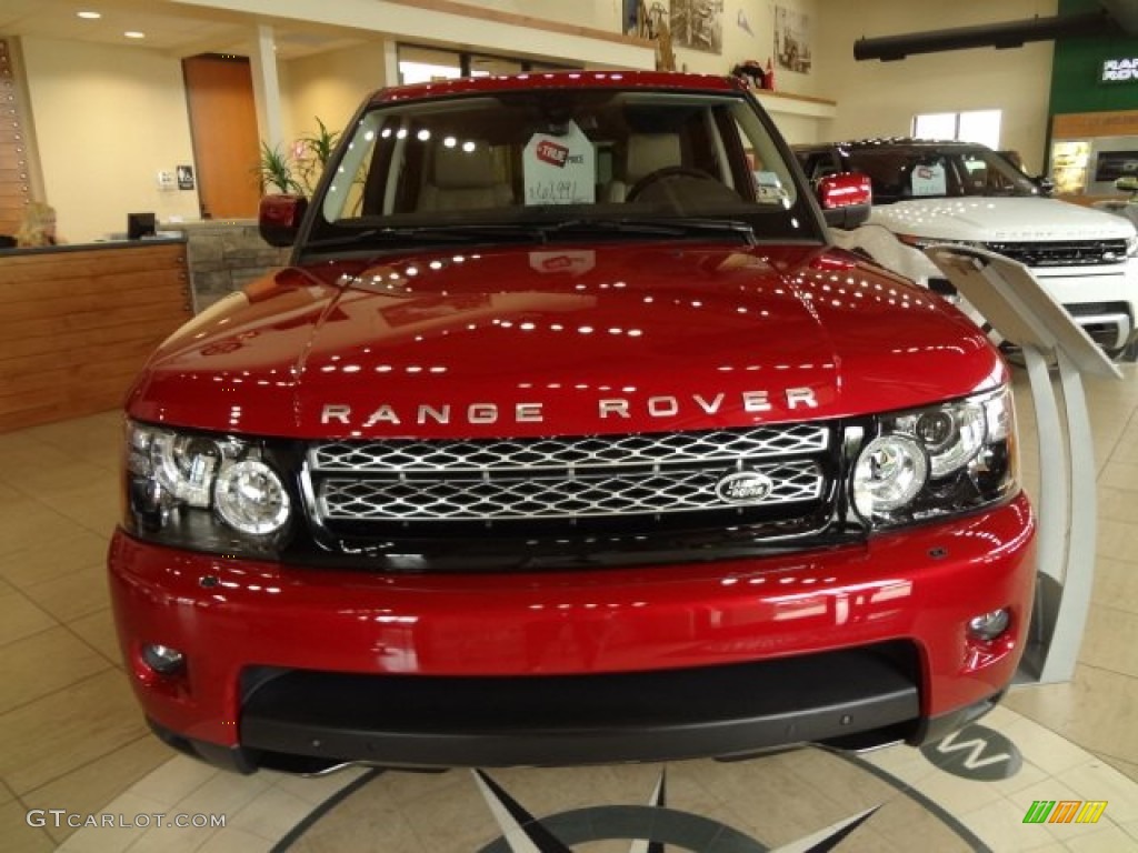 2013 Range Rover Sport HSE - Firenze Red Metallic / Almond photo #6
