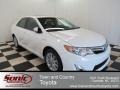 2013 Super White Toyota Camry Hybrid XLE  photo #1