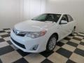 2013 Super White Toyota Camry Hybrid XLE  photo #3