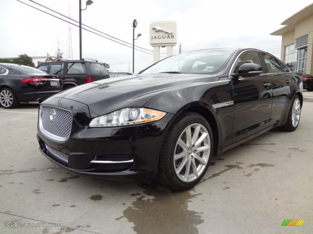 Ebony Black 2013 Jaguar XJ XJ Exterior Photo #77561170