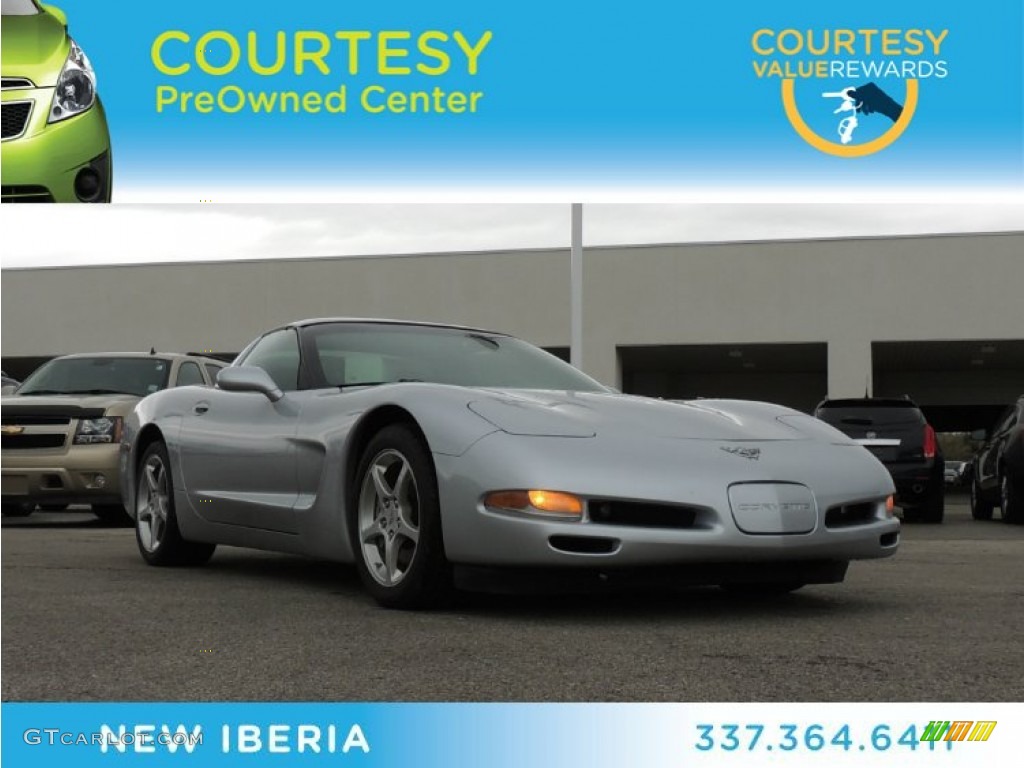 2003 Corvette Coupe - Quicksilver Metallic / Light Gray photo #1