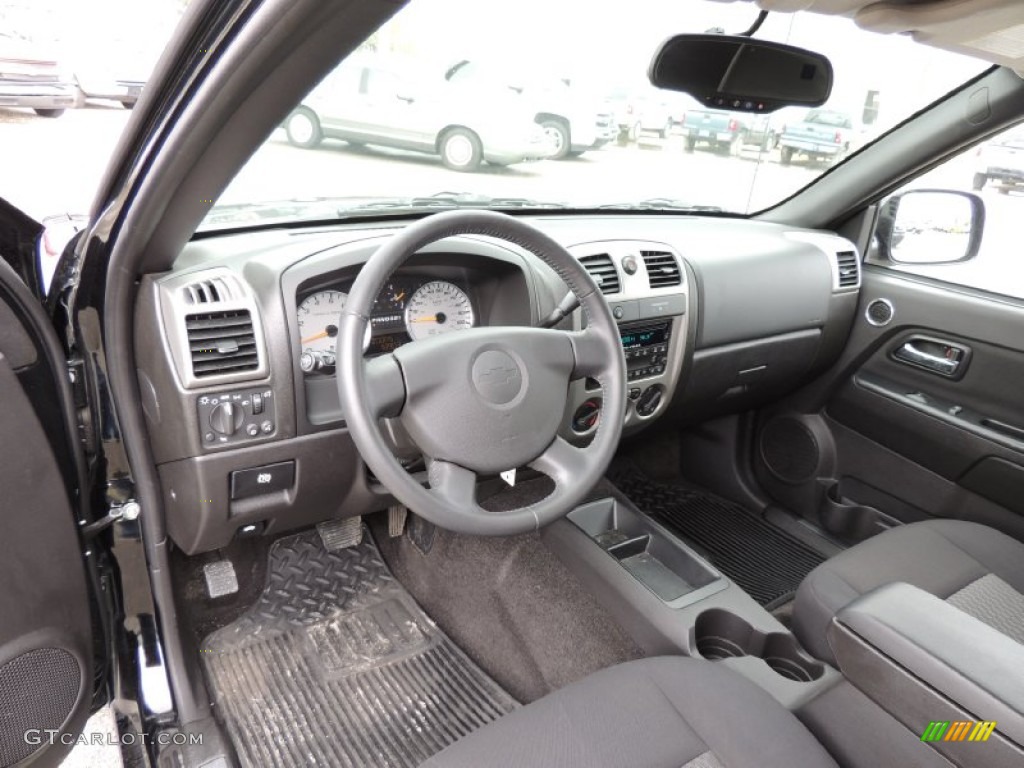 Ebony Interior 2011 Chevrolet Colorado LT Crew Cab Photo #77562138