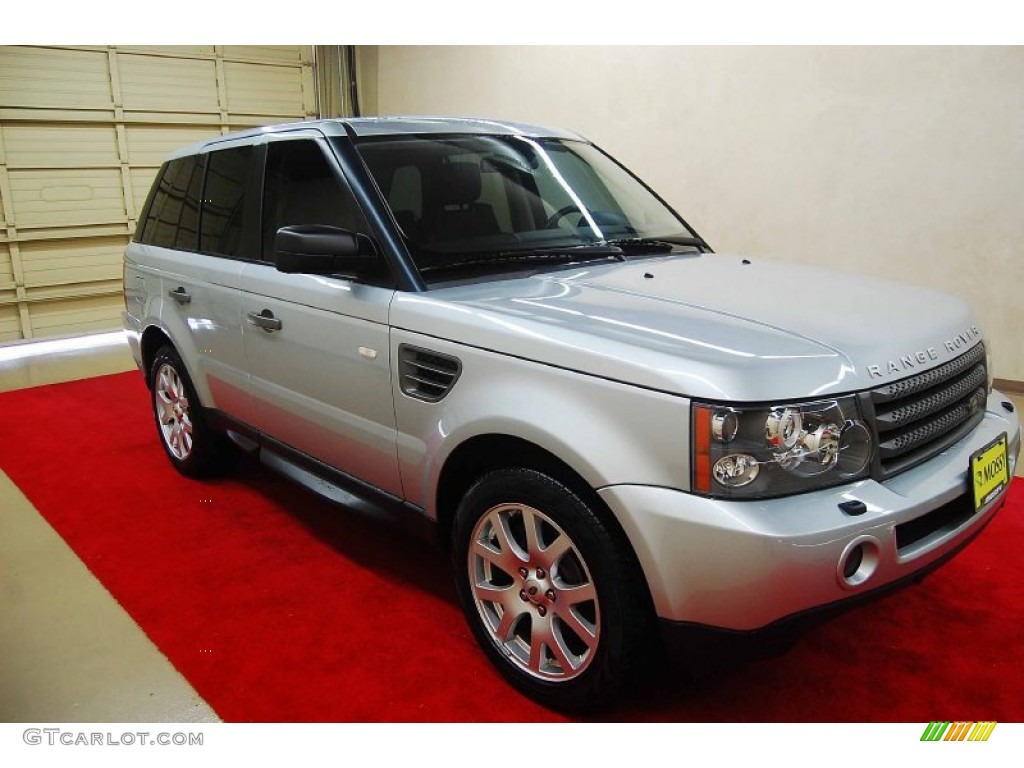 2009 Range Rover Sport HSE - Zermatt Silver / Ebony/Ebony photo #1