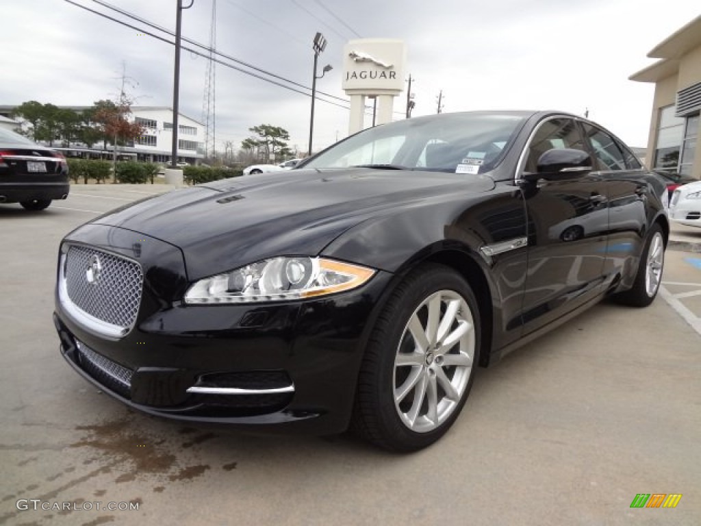 Ebony Black 2013 Jaguar XJ XJ Exterior Photo #77562612