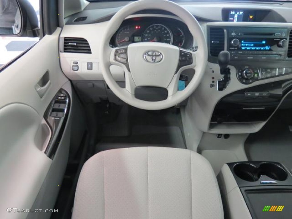 2013 Toyota Sienna LE Light Gray Dashboard Photo #77562927
