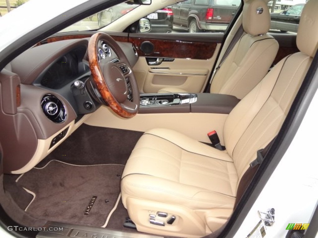 Cashew/Truffle Interior 2013 Jaguar XJ XJ Photo #77563089