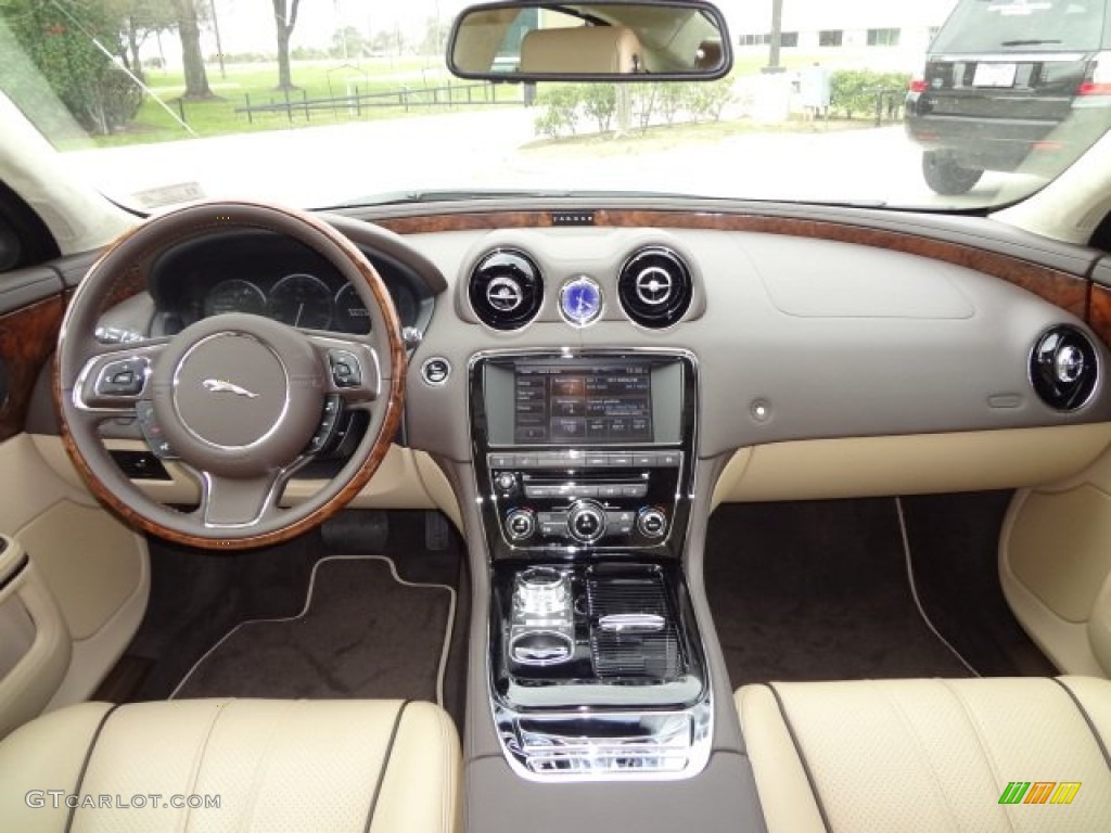 2013 Jaguar XJ XJ Cashew/Truffle Dashboard Photo #77563146